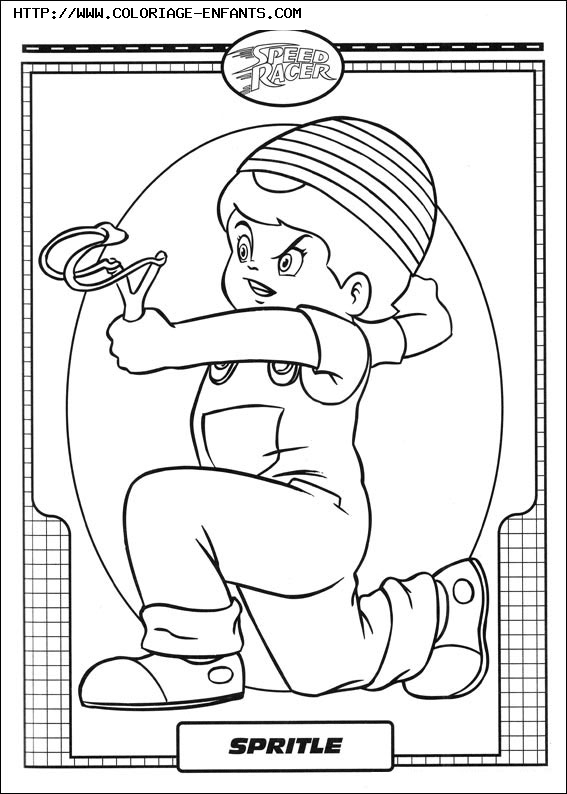 coloriage speed racer