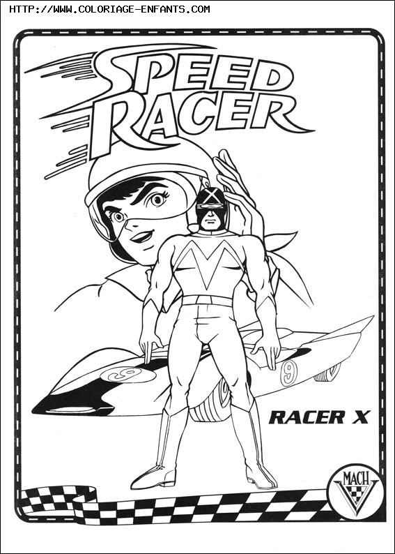 coloriage speed racer