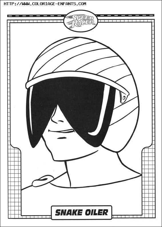 coloriage speed racer