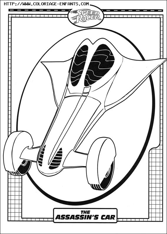 coloriage speed racer