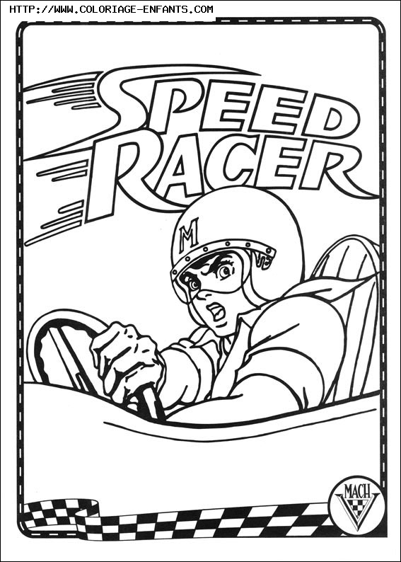 coloriage speed racer