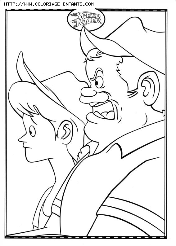 coloriage speed racer