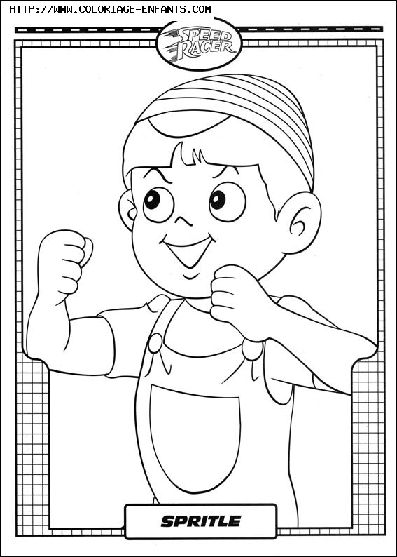 coloriage speed racer