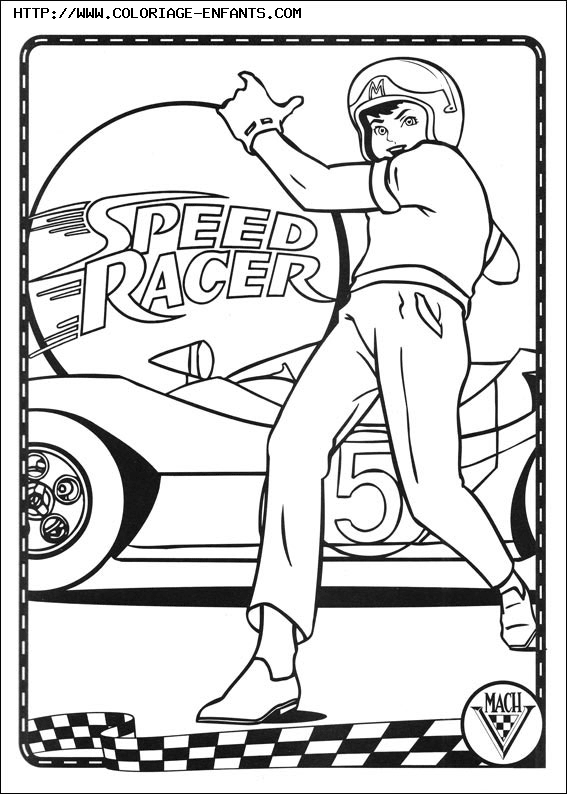 coloriage speed racer