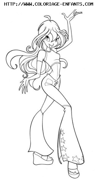 coloriage winx club