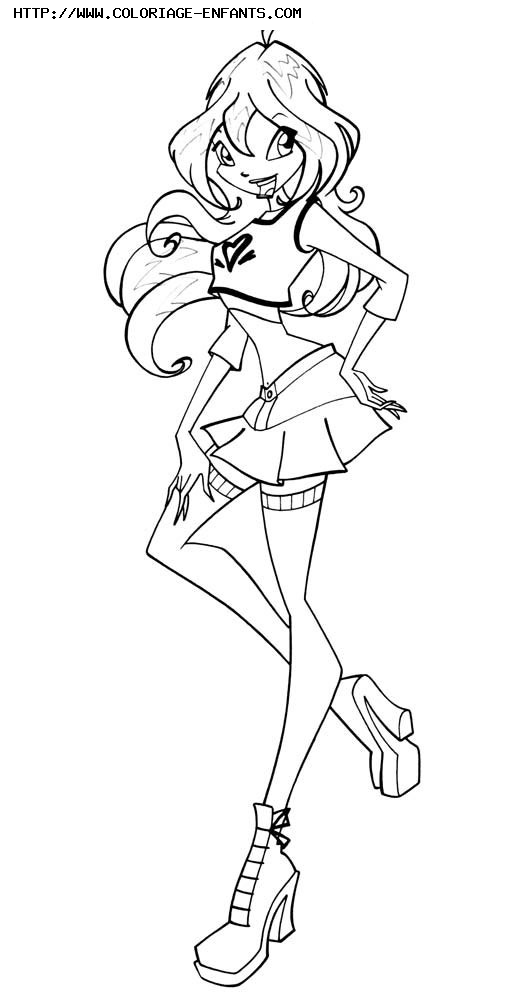 coloriage winx club