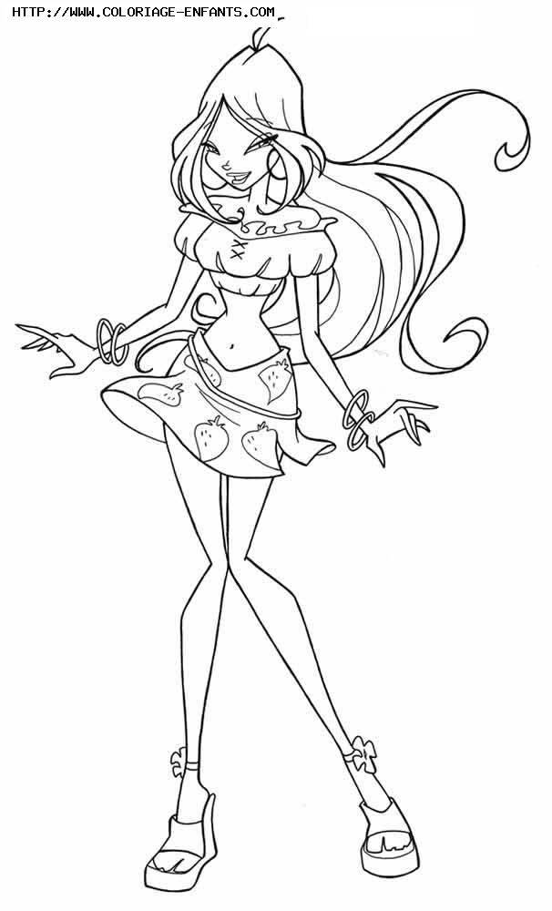 coloriage winx club