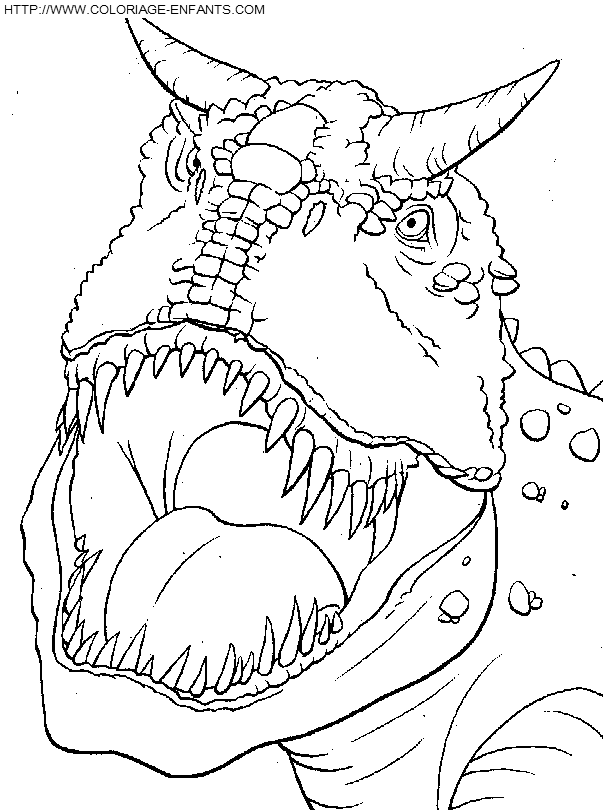 coloriage dinosaure tyrannosaure