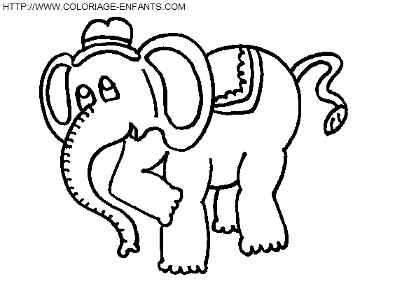 coloriage elephants