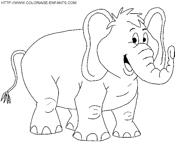 coloriage elephants