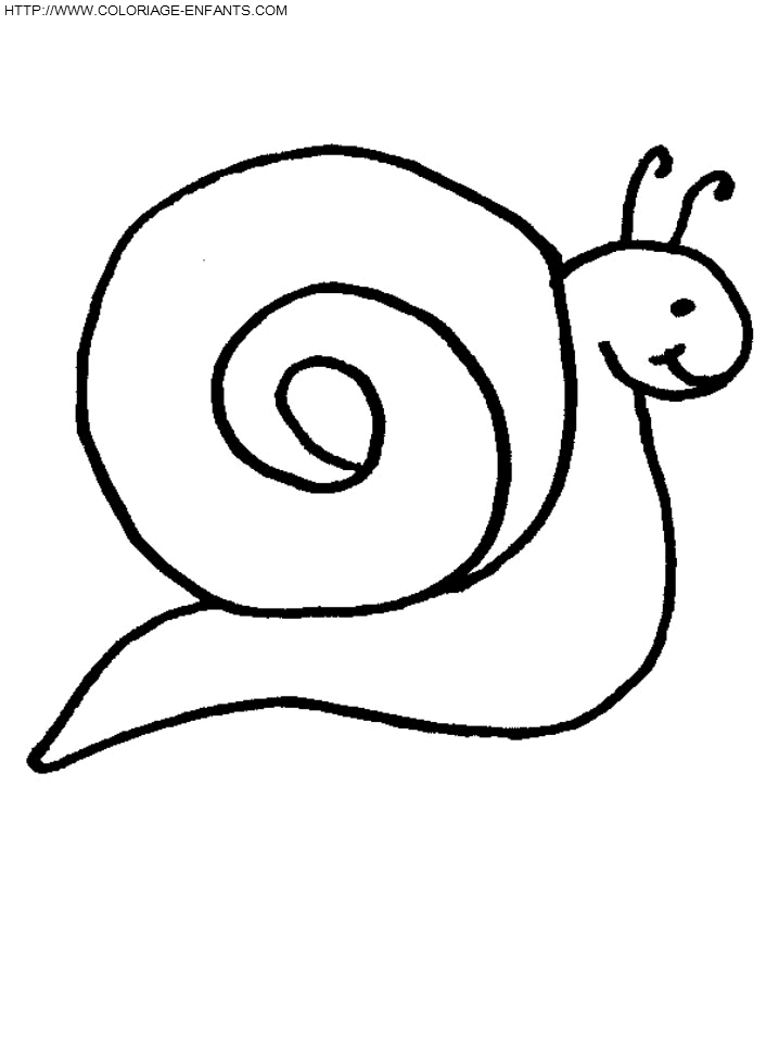 coloriage escargots