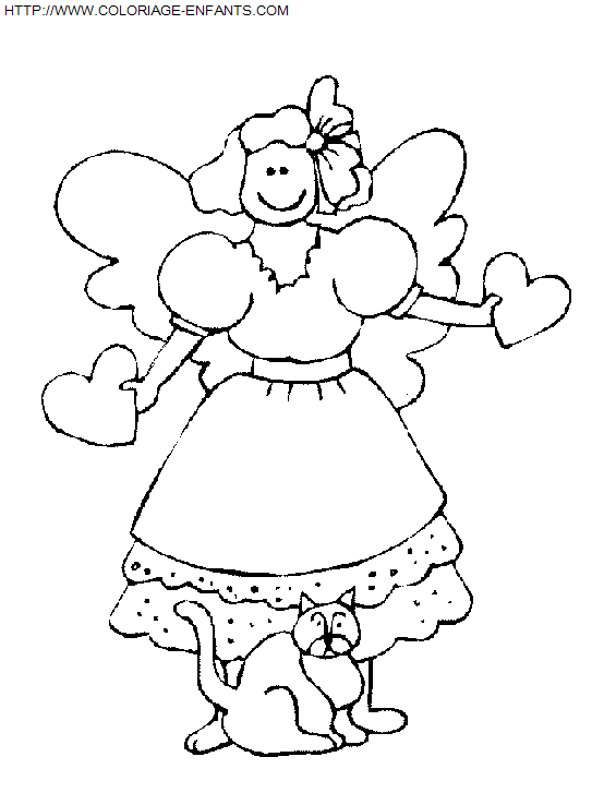 coloriage Fetes Noel Anges