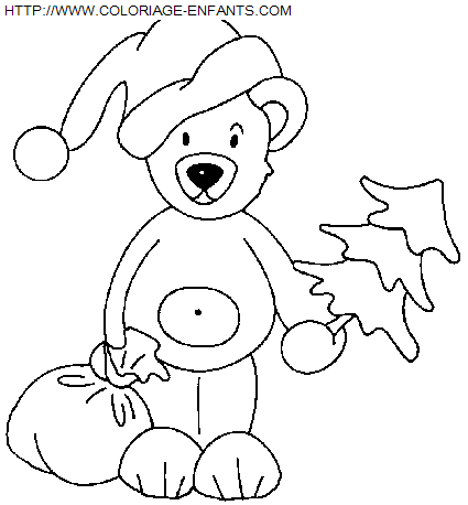 coloriage Fetes Noel Animaux