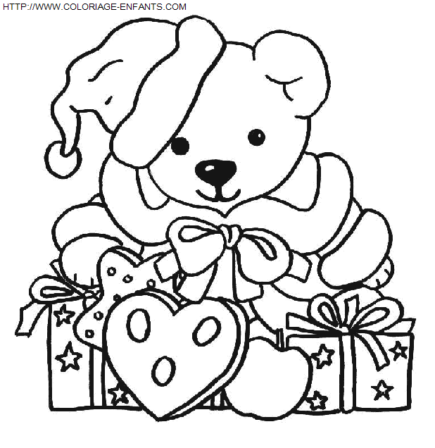 coloriage Fetes Noel Animaux