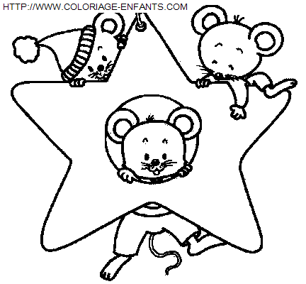 coloriage Fetes Noel Animaux