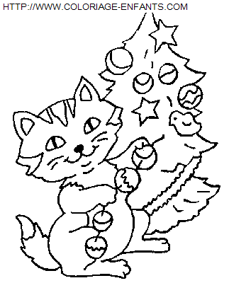 coloriage Fetes Noel Animaux