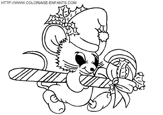 coloriage Fetes Noel Animaux