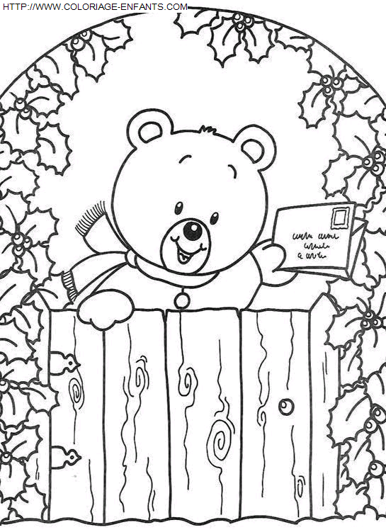 coloriage Fetes Noel Animaux