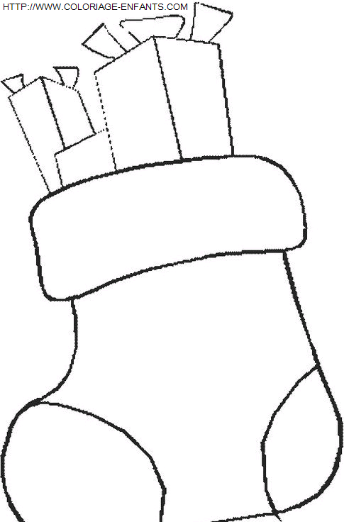 Coloriage Fetes Noel Bottes à imprimer et à colorier