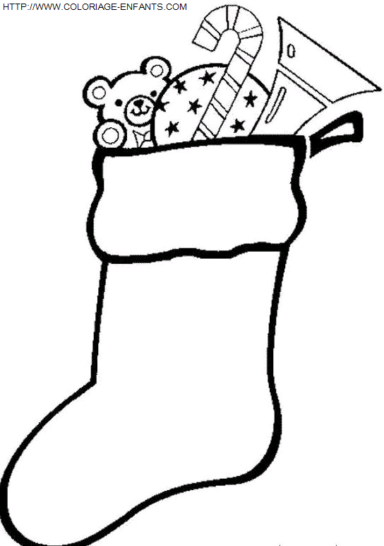 Coloriage Fetes Noel Bottes, déjà 1792 fois imprimés