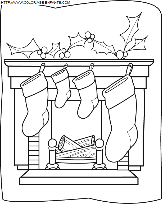 coloriage Fetes Noel Bottes