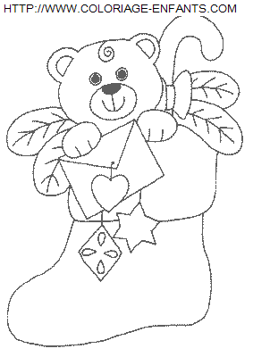 Coloriage Fetes Noel Bottes à imprimer et à colorier
