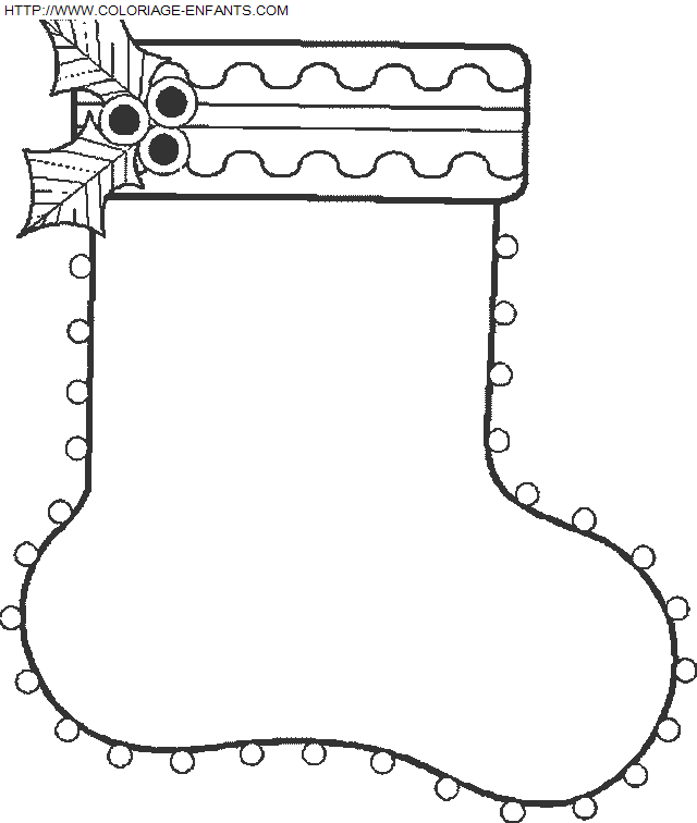 coloriage Fetes Noel Bottes