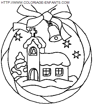 coloriage Fetes Noel Boules