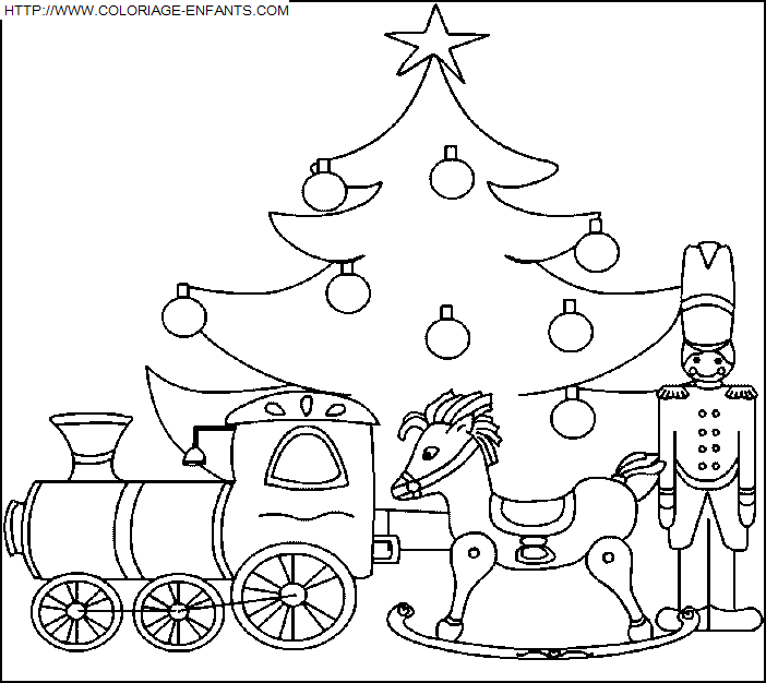 coloriage Fetes Noel Cadeaux