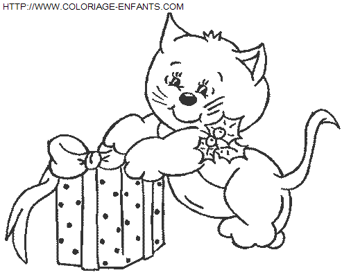 coloriage Fetes Noel Cadeaux