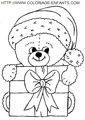 coloriage Fetes Noel Cadeaux