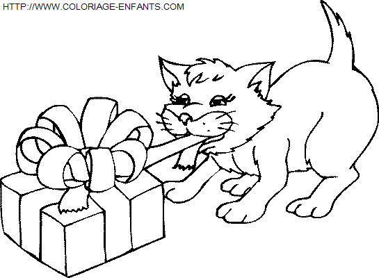 coloriage Fetes Noel Cadeaux