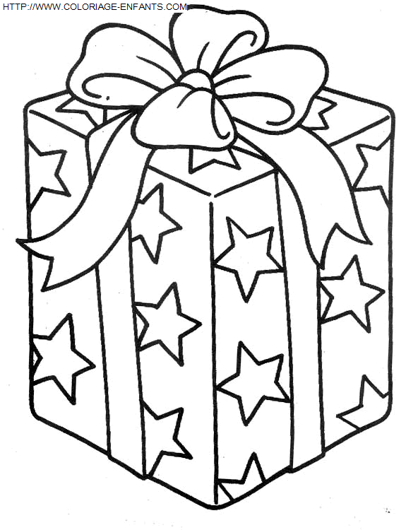 coloriage Fetes Noel Cadeaux