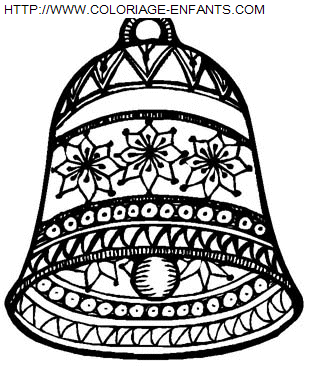 coloriage Fetes Noel Cloches