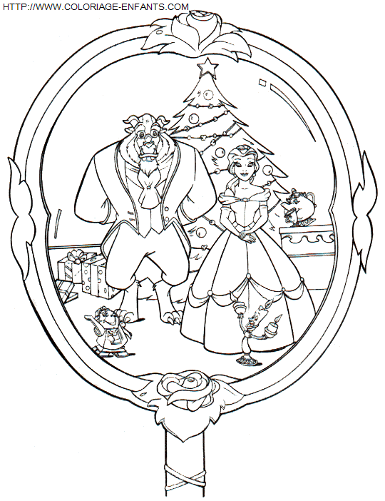 coloriage Fetes Noel Disney