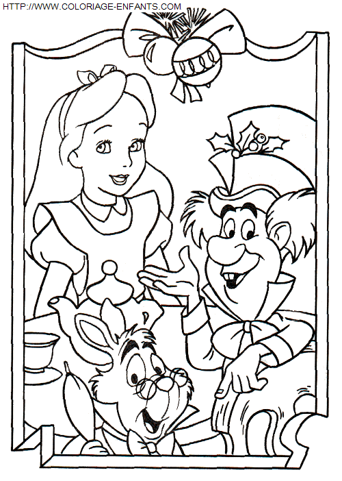 coloriage Fetes Noel Disney