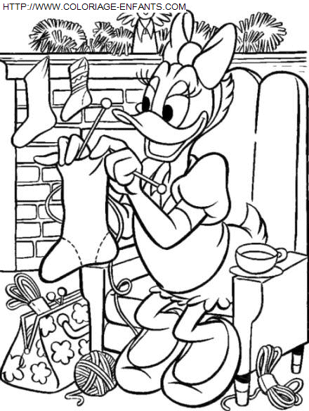 coloriage Fetes Noel Disney