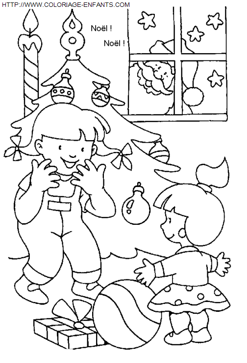 coloriage Fetes Noel Enfants