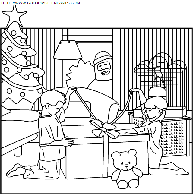 coloriage Fetes Noel Enfants