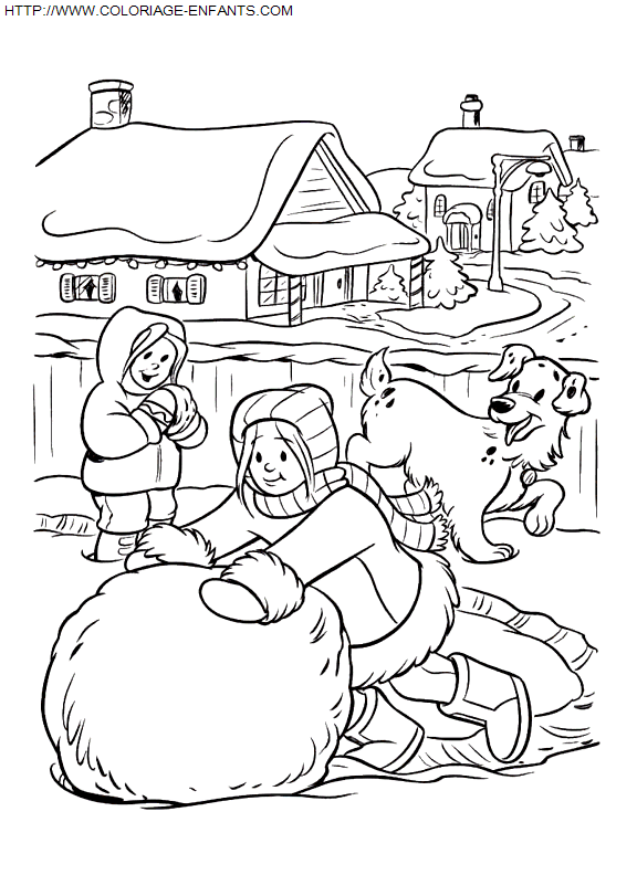 coloriage Fetes Noel Enfants