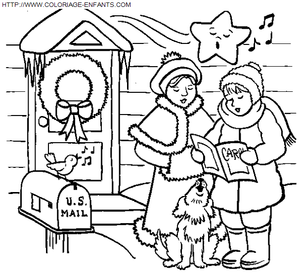 coloriage Fetes Noel Enfants