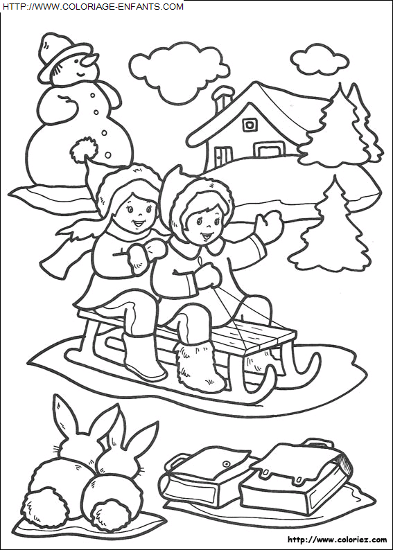 coloriage Fetes Noel Enfants