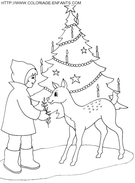 coloriage Fetes Noel Enfants