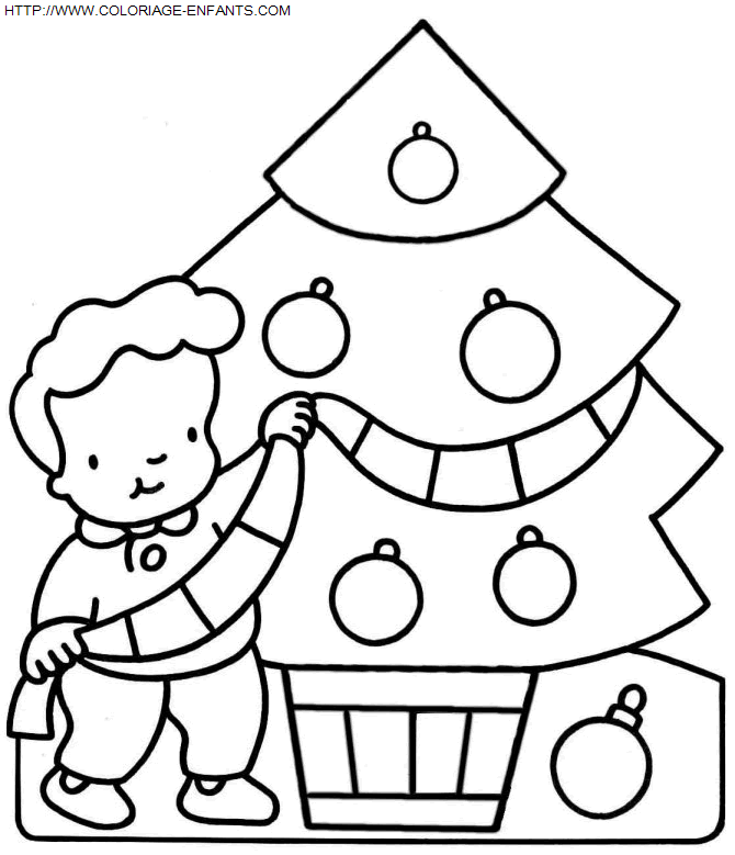 coloriage Fetes Noel Enfants