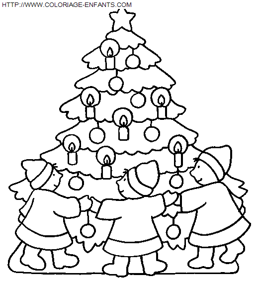 coloriage Fetes Noel Enfants