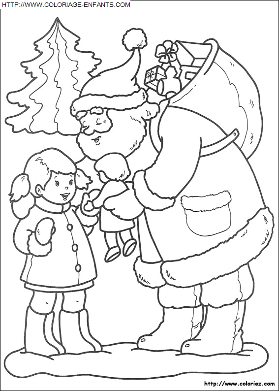 coloriage Fetes Noel Enfants