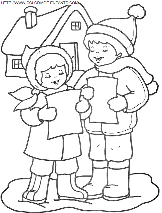 coloriage Fetes Noel Enfants