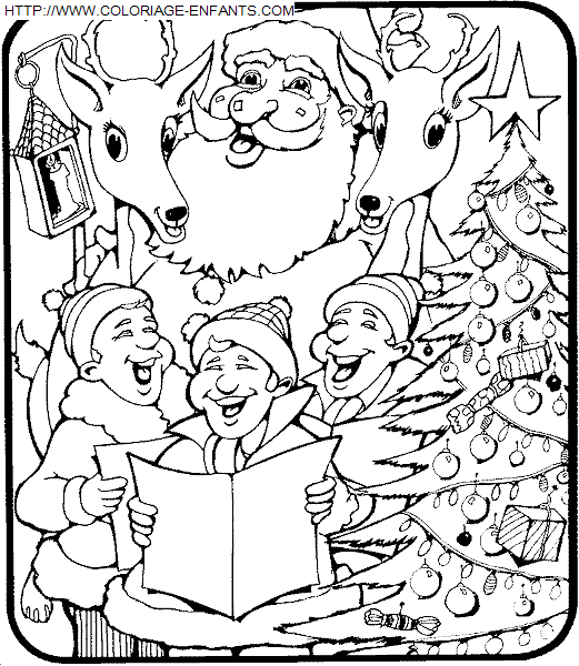 coloriage Fetes Noel Enfants