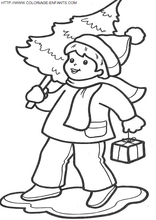 coloriage Fetes Noel Enfants