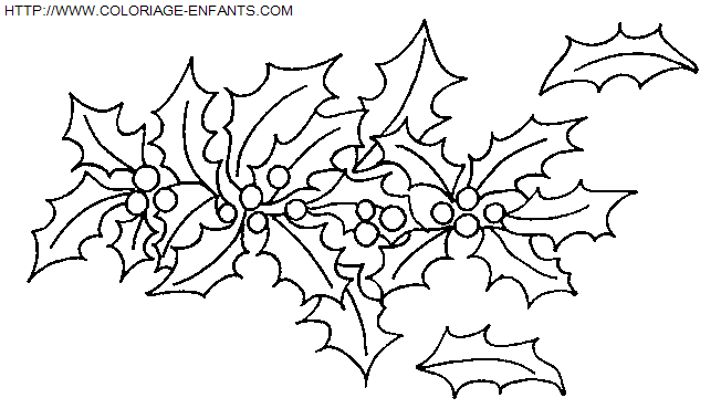 coloriage Fetes Noel Houx